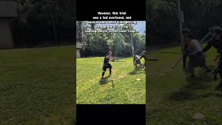 Squire Pontius going for Dualist Knight #thaliondor #larp #knight #trial #game #fight #foamfighting