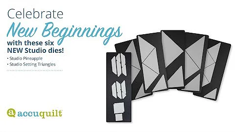 New AccuQuilt Studio Dies allow you to easily create on-point quilts and a classic Pineapple Quilt!