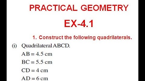 NCERT Solution CLASS-8 CHAPTER-4 PRACTICAL GEOMETRY  Ex-4.1 Q1 @bhullar