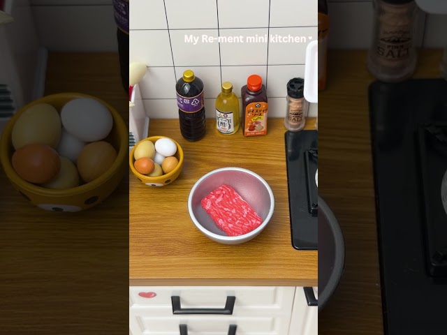 It’s cooking time!😍 #asmr #miniature #minikitchenset