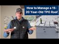 Best/Worst Way to Manage a 15-20-Year-Old TPO Roof #TPO #coating #roofing #restoration
