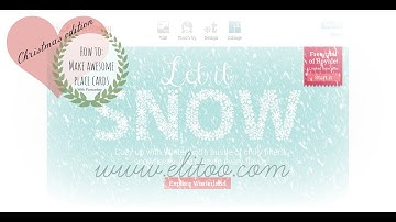 How to make awesome place cards with picmonkey.com | Elitoo