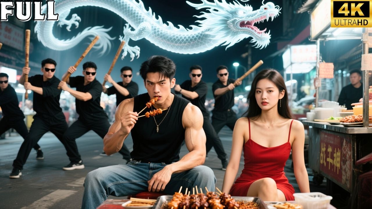 Jeune fâche maître, tous attendent de rire. Il frappe table, guerrier tombe… magnat supplie disciple