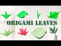| art art|8 types of origami leaves|paper folding|paper craft|origami paper craft
