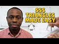 The BEST Way to Draw SIDE SIDE SIDE Triangles with Compass and Ruler