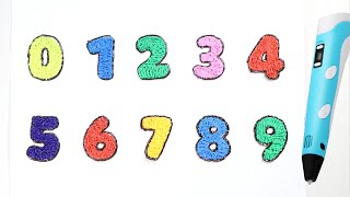 Вчимо цифри від 0 до 9  Малюємо цифри 3D ручкою
