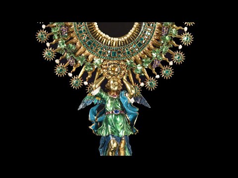 The Monstrance of the Church of San Ignacio, "La Lechuga", in Baroque style in the land of goldsm...
