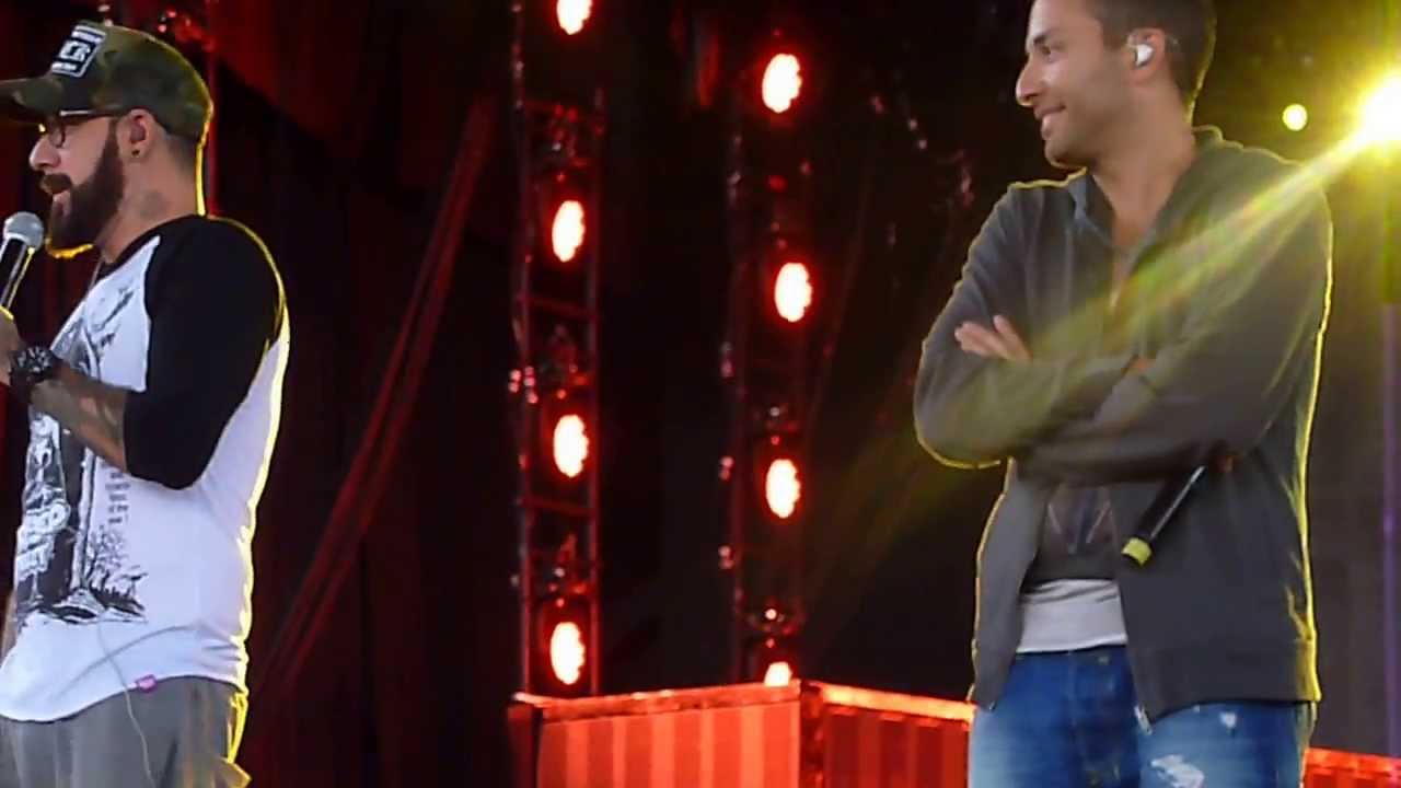 Backstreet Boys Soundcheck Bristow, VA- Being a Father While Touring 08.19.13