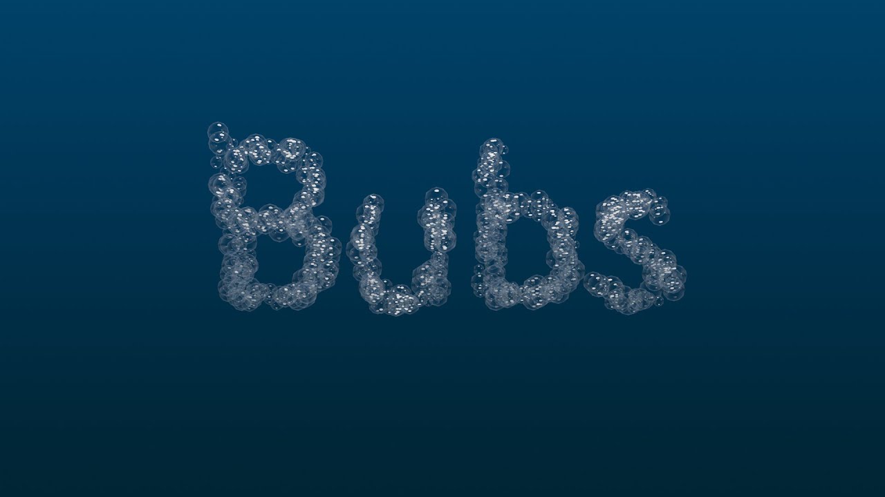 Bubble text with geometry nodes, Blender tutorial
