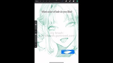 The brush is in the link below in the introduction.#procreatebrushes #procreate #procreateart