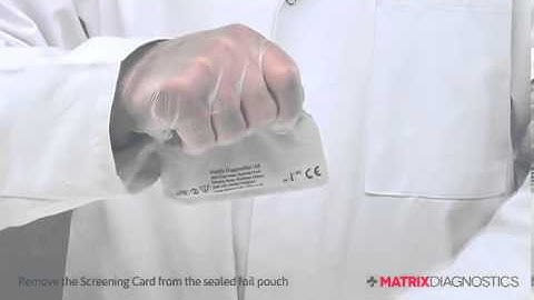 How to use a Dip & Read Matrix Multi Drug Screening Card