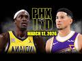 Phoenix Suns Gegen Indiana Pacers Highlights Des Kompletten Spiels 12 März 2026 NBA Saison