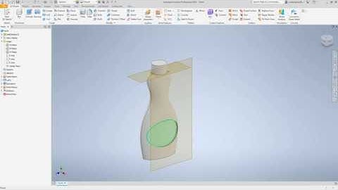 Inventor Basics Create Bottle Using Loft Feature