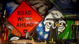 Graffiti Style Wall Art Paint in Roadkill Customs Hot Rod Shop