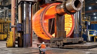 Inside a Giant Steel Forge — How Massive Steel Shafts Are Made from Scrap