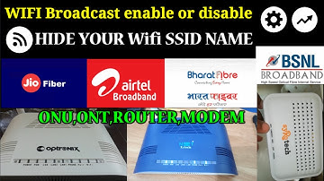How To Enable Or Disable WIFI BROADCASTING IN ROUTER/MODEM