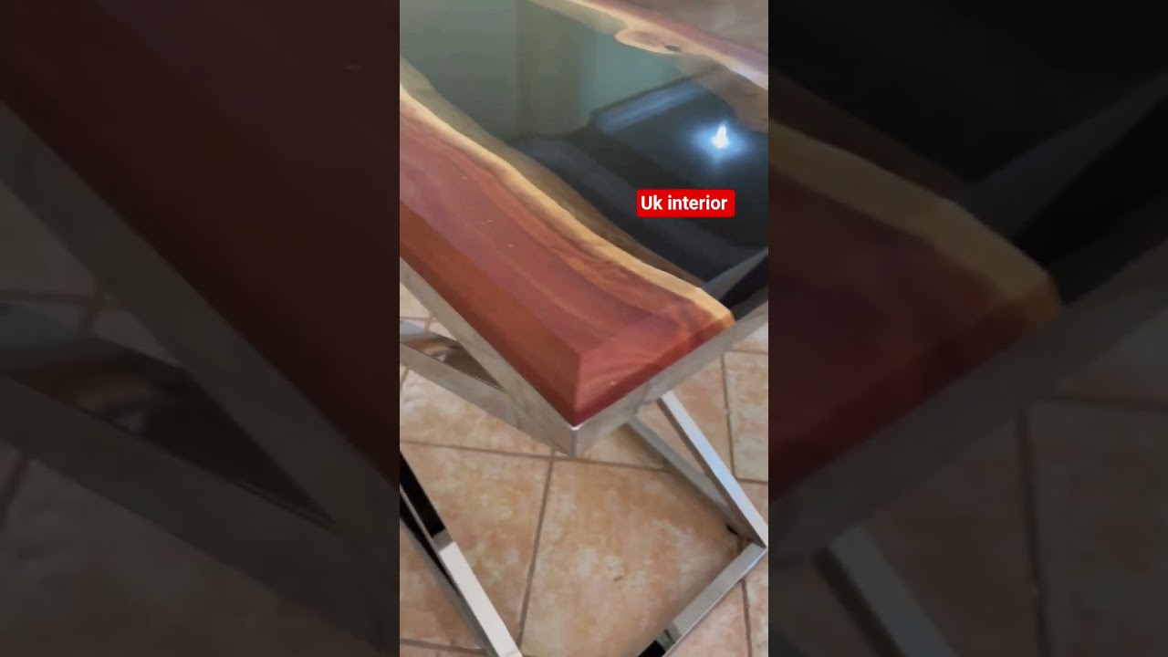 "Luxury poxy River Table Design | Modern Live Edge Table for Home & Office" 