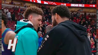 LaMelo \& Lonzo Share a Moment after the Game 😂