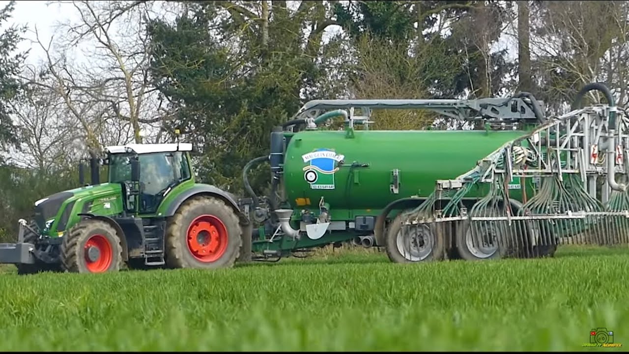 EPANDAGE DE DIGESTAT SARL LANOE au Lycée La Touche | FENDT 930 S4 &  MAUGUIN 21 000L