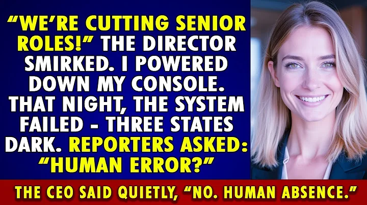 "Cutting senior roles," he smirked. That night the system died—not human error, HUMAN ABSENCE.