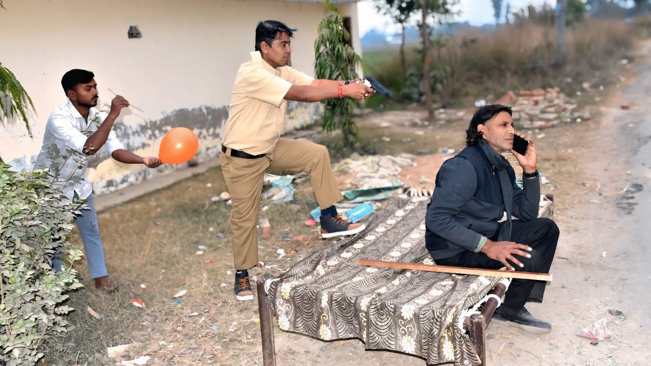 चोर पकड़ा गया! Try to not loughing comedy funny video 2026! New funniest video🤣🤣🤣