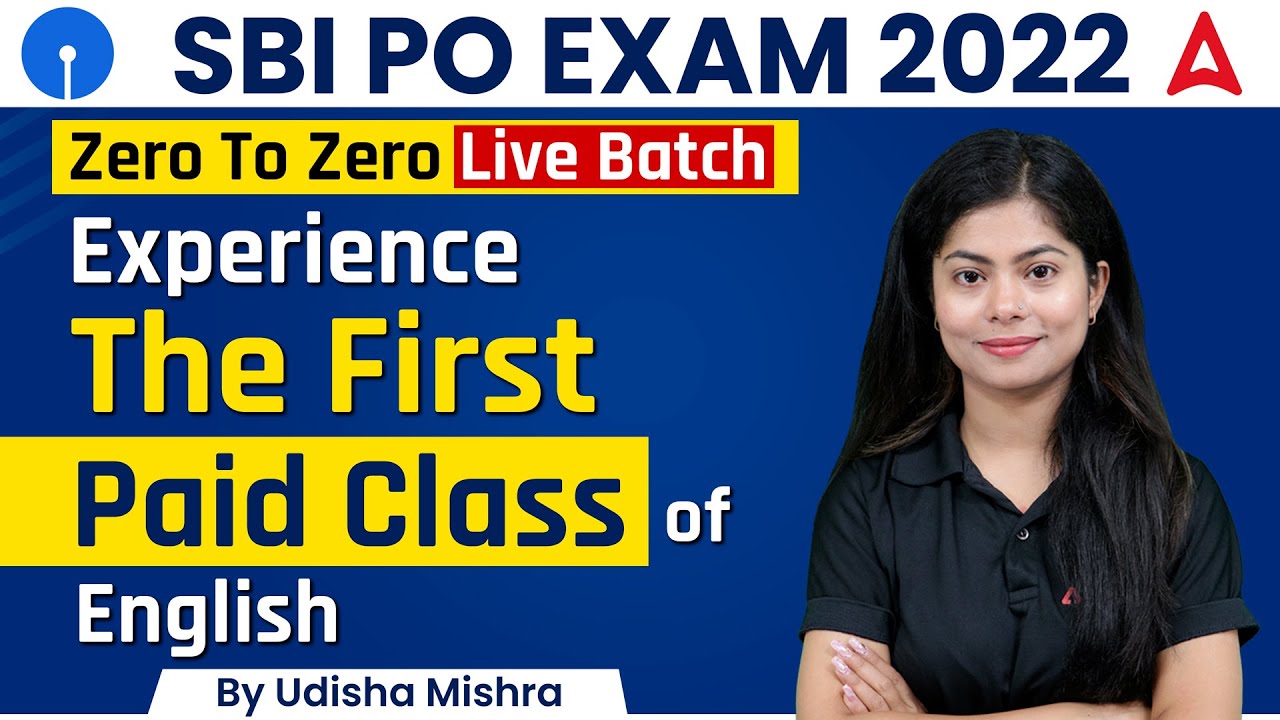 SBI PO 2022 | Experience The First Paid Class of English | By Udisha Mishra