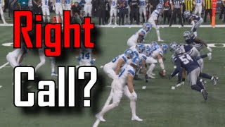 Should this have been called a defensive offsides? | Detroit Lions Vs Dallas Cowboys screenshot 3