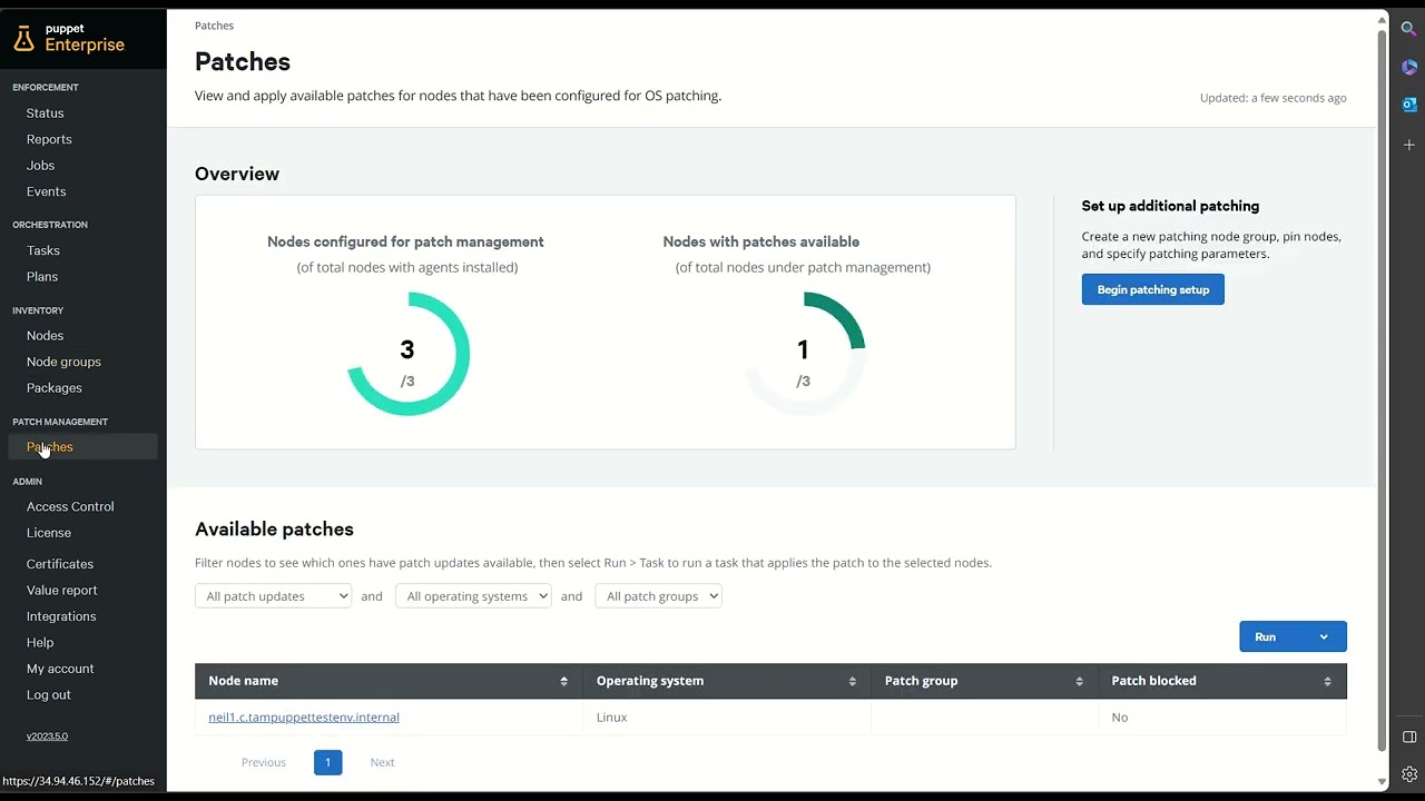 Puppet patch management walkthrough