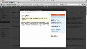 WordPress Tutorials   48   Subscribe To Comments Plugin