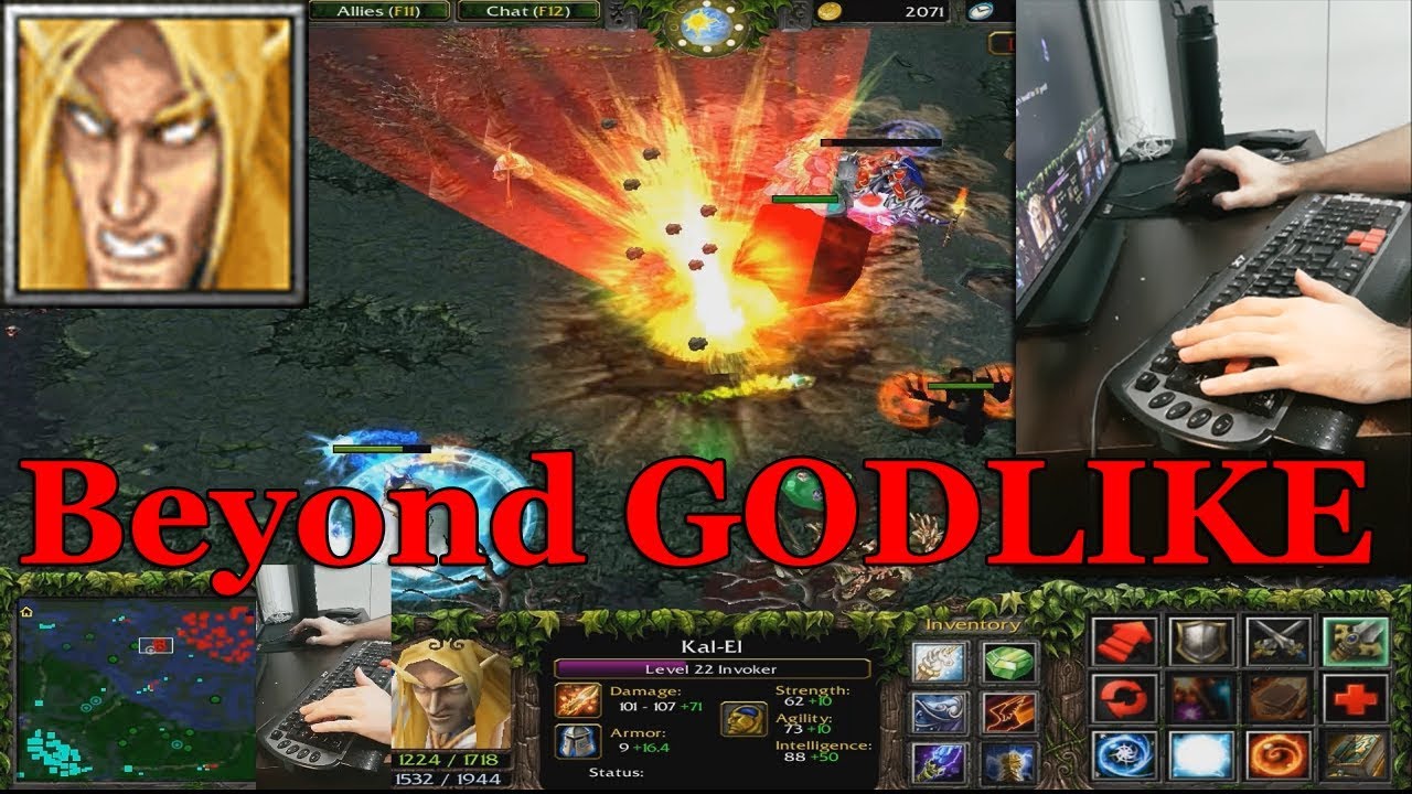 invoker สกิล  Update 2022  DOTA 1 - Invoker With KEYBOARD CAMERA | BEYOND GODLIKE