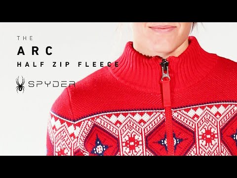 Spyder® Women's Arc Half Zip Sweater - YouTube