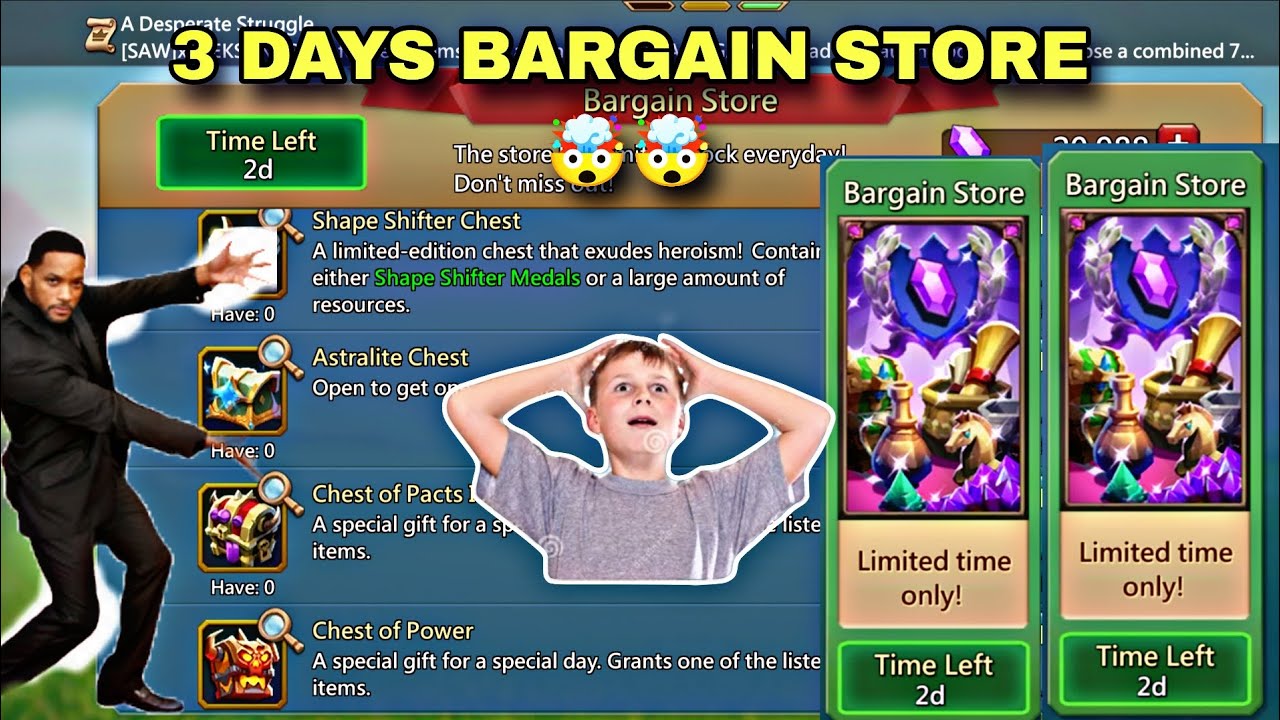 Lords Mobile - 3 Days Bargain store 🤯🔥 by CAPTAIN ARMY 