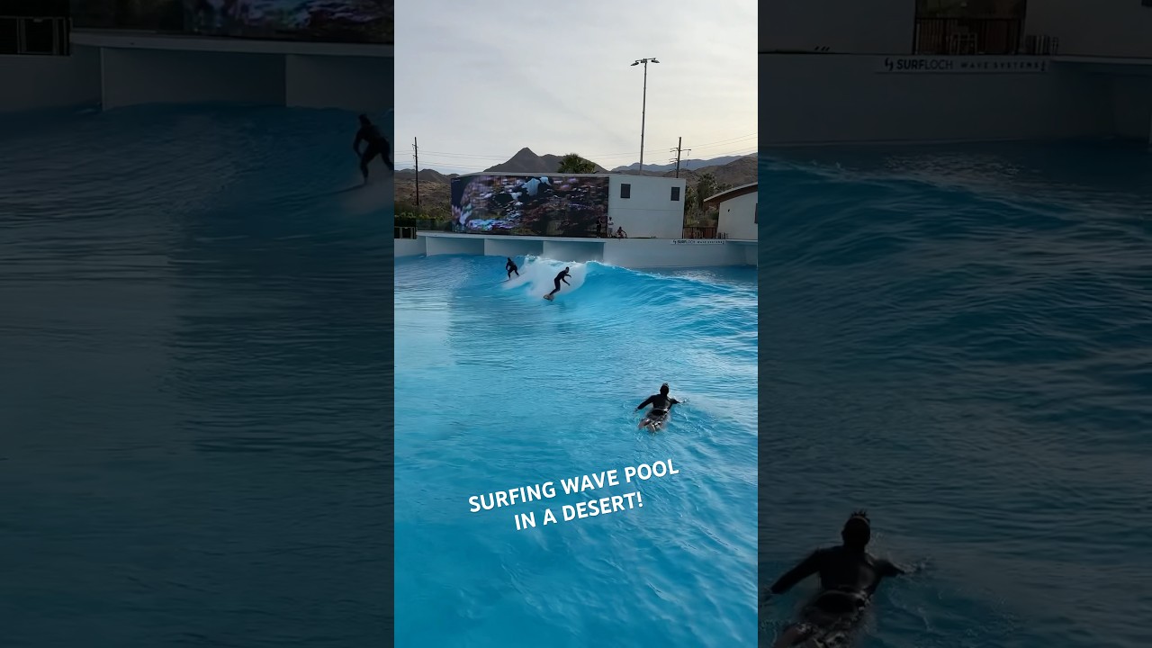 Surfing a wave pool in Palm Springs! 