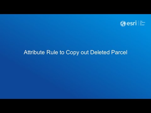 Attribute Rule to copy out a deleted parcel