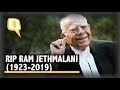 Ram Jethmalani – Eminent Lawyer, Former Union Minister – Passes Away at 95 | The Quint