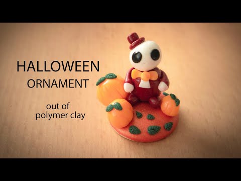 Halloween CRAFTS polymer clay ornament || It's getting colder.. || Simple & FUN