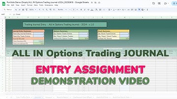 How to enter stock assignment into the Options Trading Journal Spreadsheet