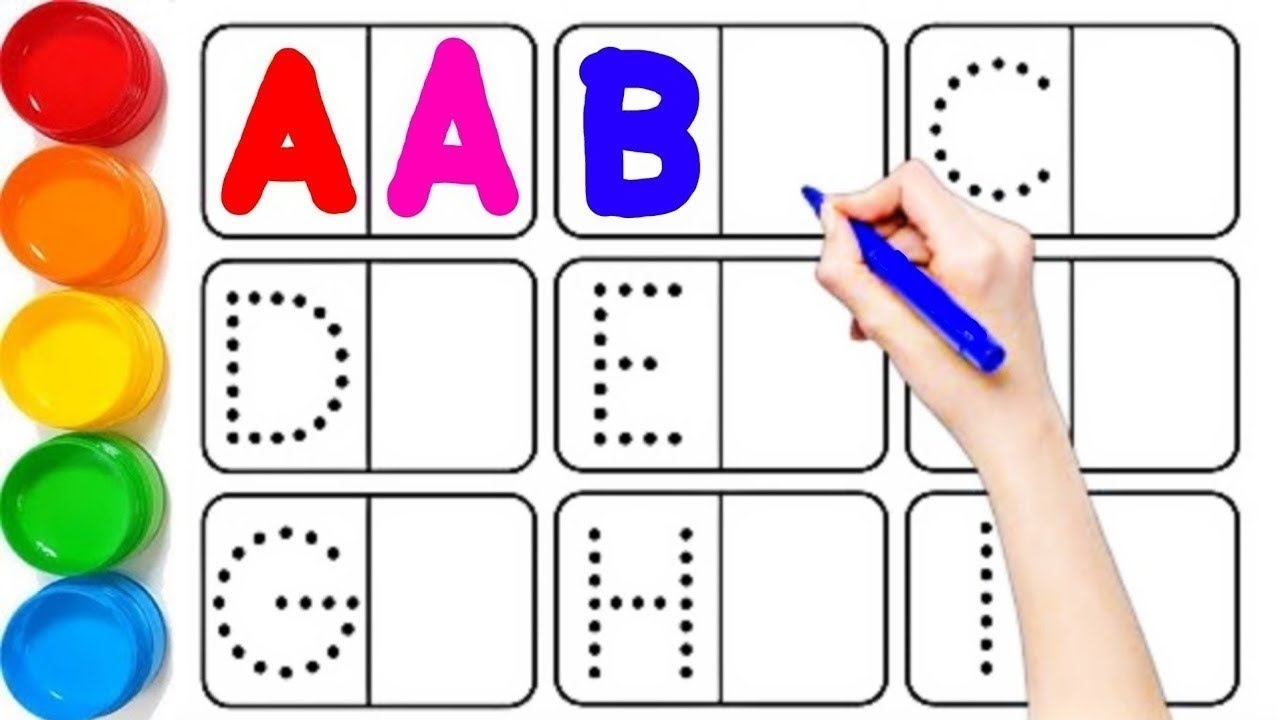 How to Draw Step-by-Step Alphabets for kids | कैसे बनाएं आसान ABCD ...