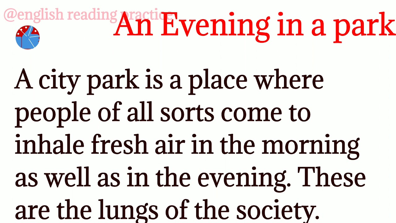 49,An evening in a park/ how to learn english/ english सीखे aasani se/ improve your grammar