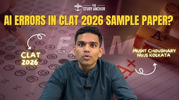 AI Errors in CLAT 2026 Sample Paper?