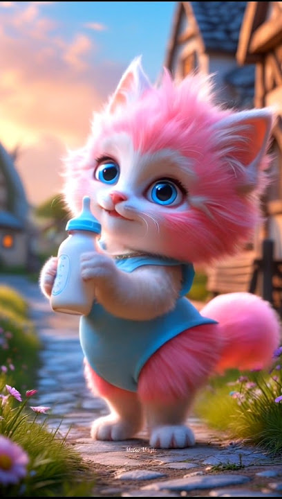 Dudu dudu dum dum || Cute Pink cat ❤️‍🩹😻 #shorts #cute #cat