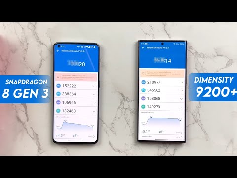Snapdragon 8 Gen 3 Vs Dimensity 9200+ | Antutu Score & Specification