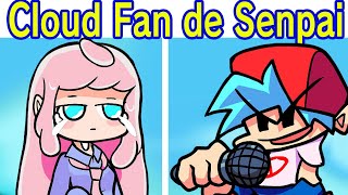 Friday Night Funkin' VS Cloud Semana Completa + Escenas  (Notice Me Senpai - Fangirl)