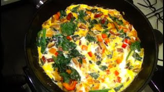 Healthy IIFYM Chorizo & Vegetable Omelette and Proats
