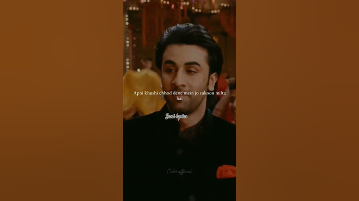 Dusro ki Khushi 💯 ke liye apni Khushi chhor dene me ft. Ranbir Kapoor #brokenheart #trending