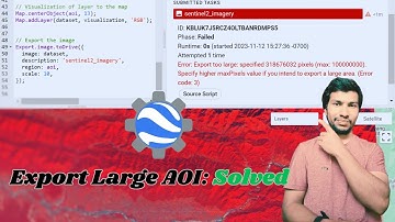 I exported 1000 sq. km of imagery in Google Earth Engine (GEE)