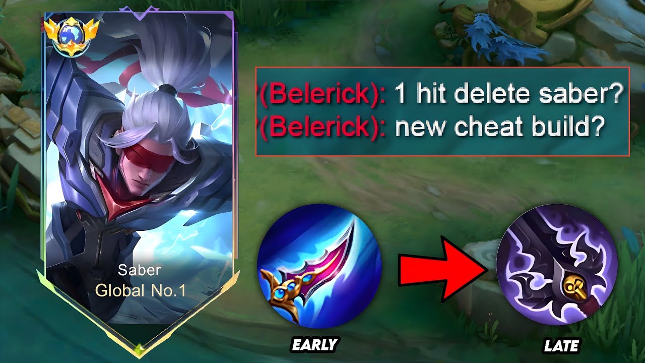 SABER NEW BUILD TO DOMINATE TANK HEROES IN SOLO RANKED GAME!! SABER