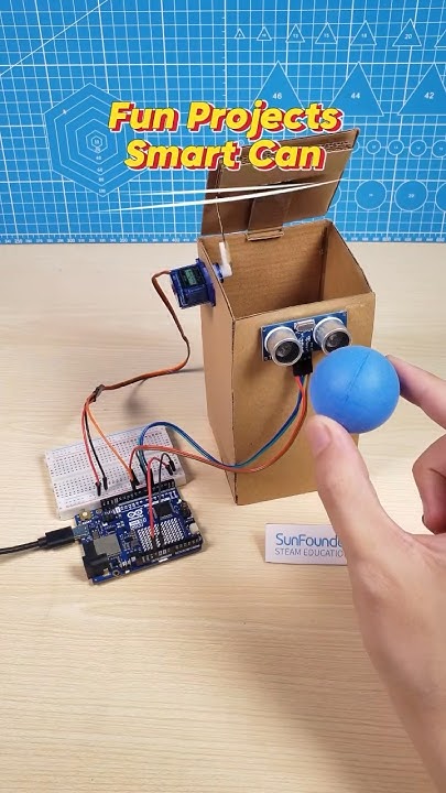 Smart Trash Can Prototype with Arduino #diy #arduino #stem #tech # ...