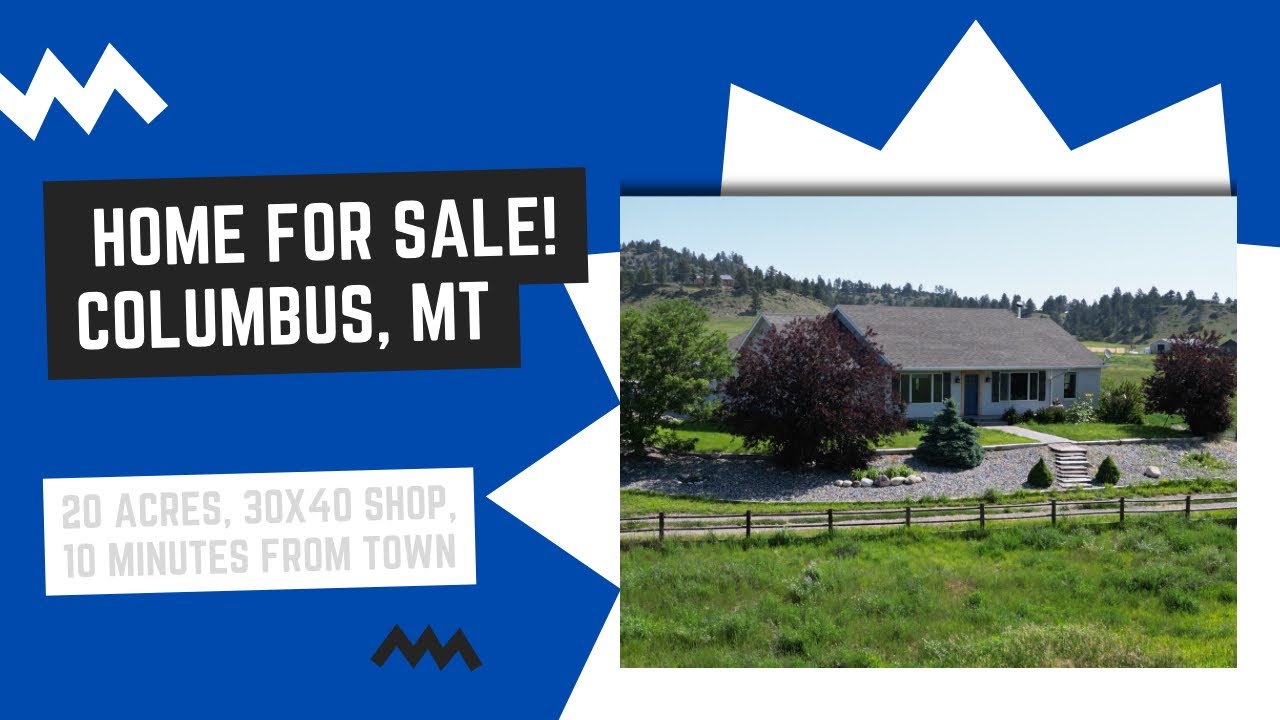 SOLD COLUMBUS MONTANA HOME FOR SALE YouTube