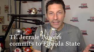 Jerrale Powers Commits to Florida State / IS FSU CLASS AS GOOD AS ADVERTISED